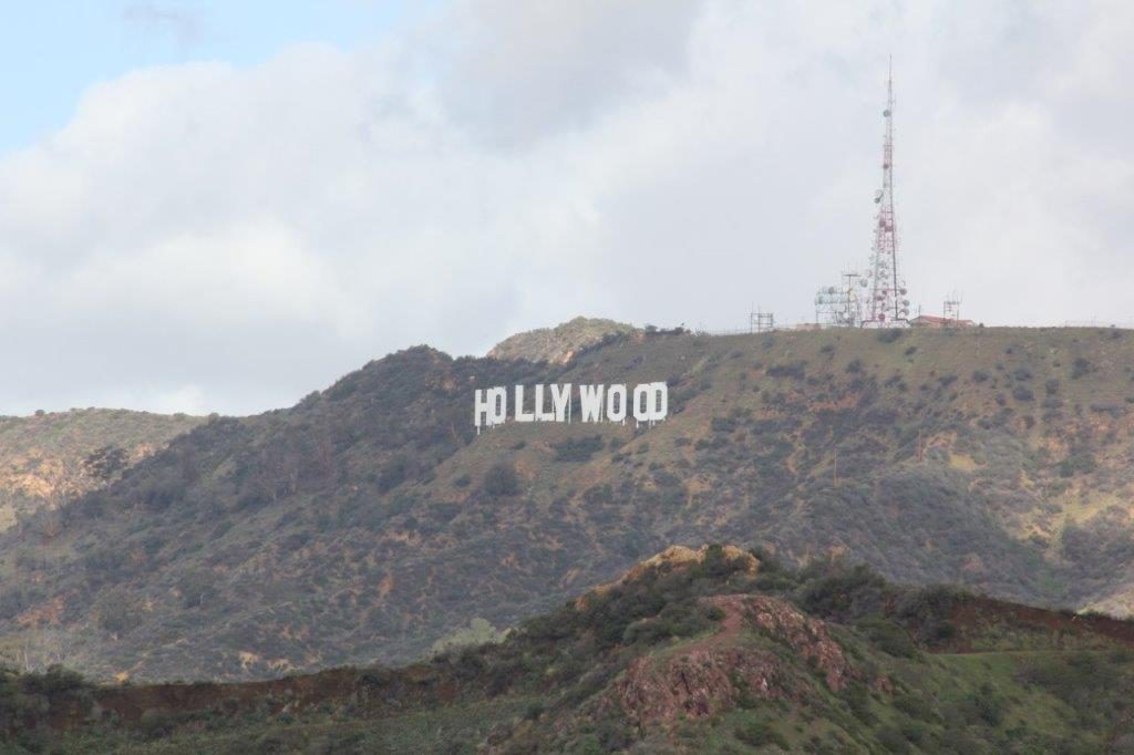 Hollywood-Schild gesehen von der Sternwarte